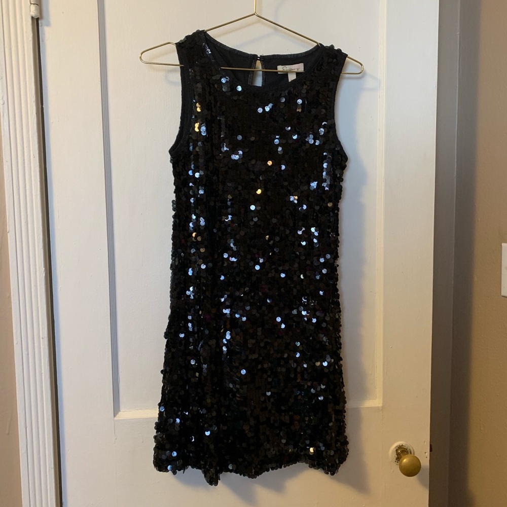 Speechless Sequin Black Dress